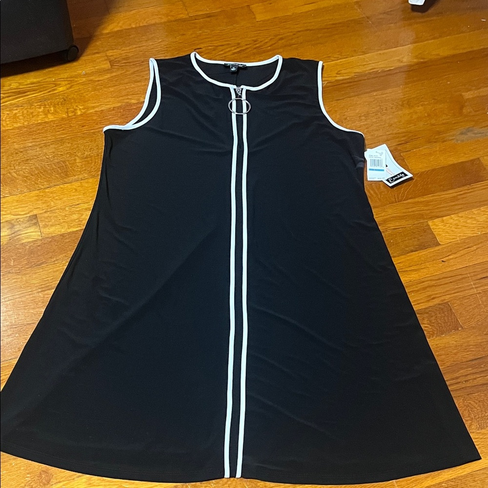 Everlily Black Dress with White Accents NWT Size XL